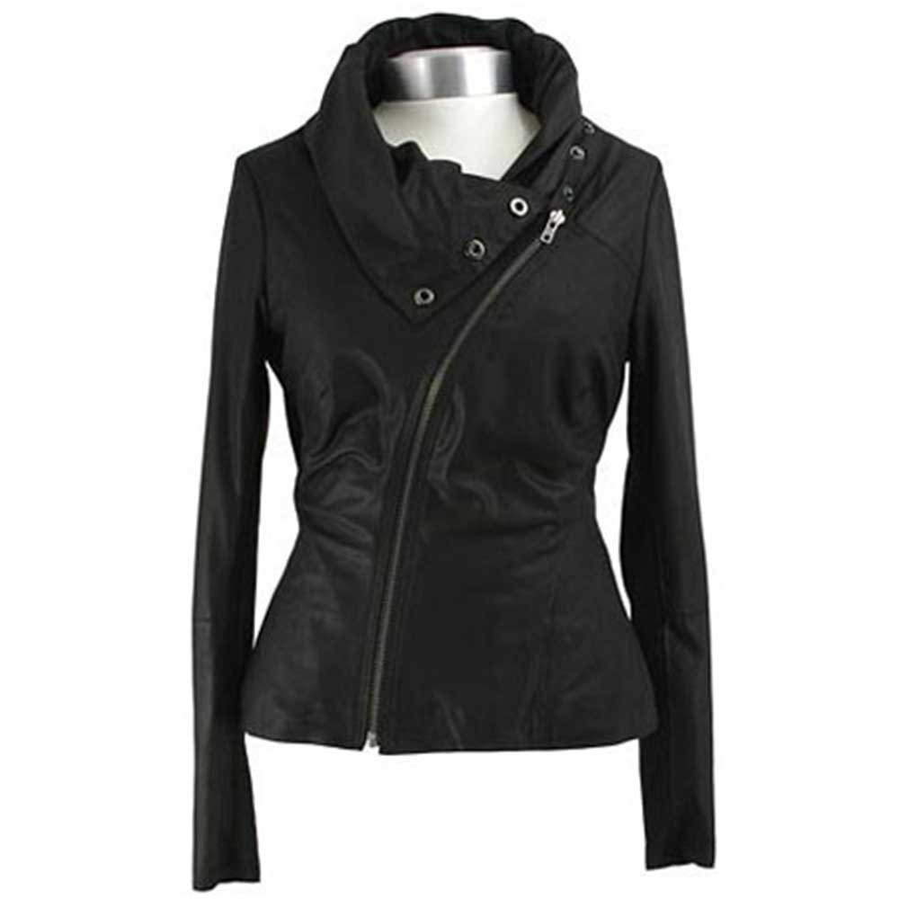 11 Women Leather Jacket - Image 1