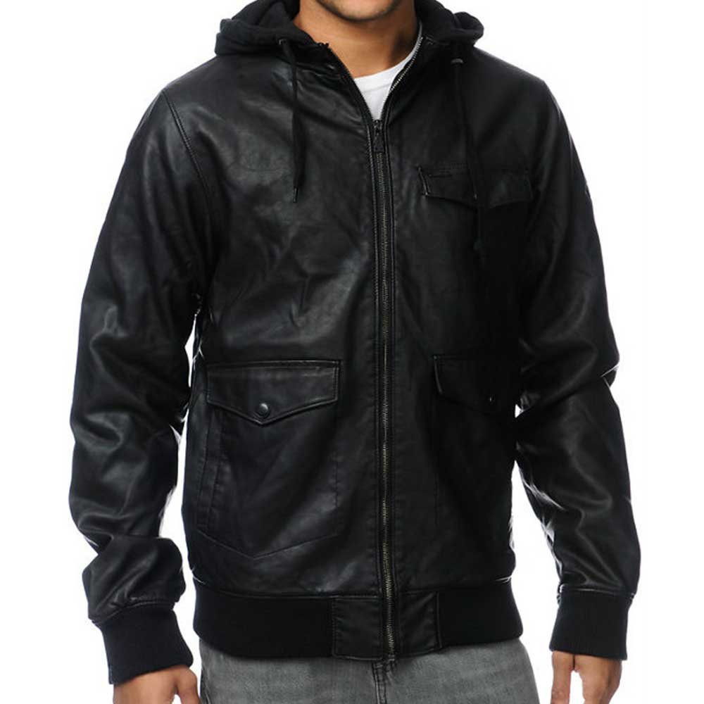 12 Mens Leather Jacket - Image 1