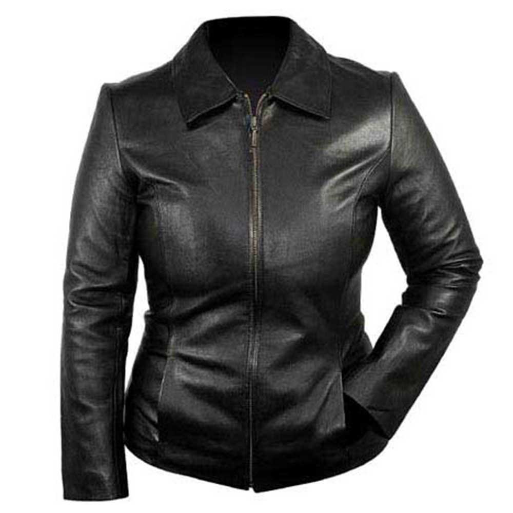 16 Women Leather Jacket - Image 1