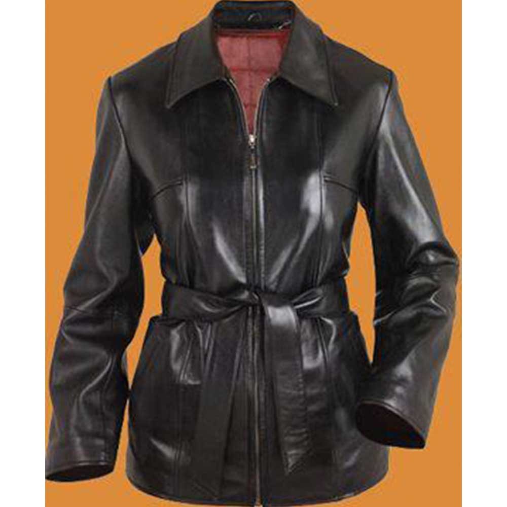 2 Women Leather Jacket - Image 1
