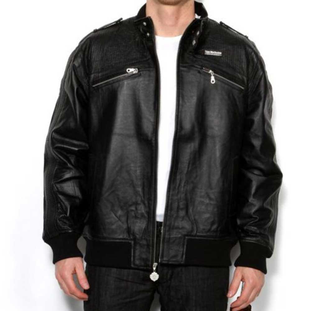 21 Mens Leather Jacket - Image 1