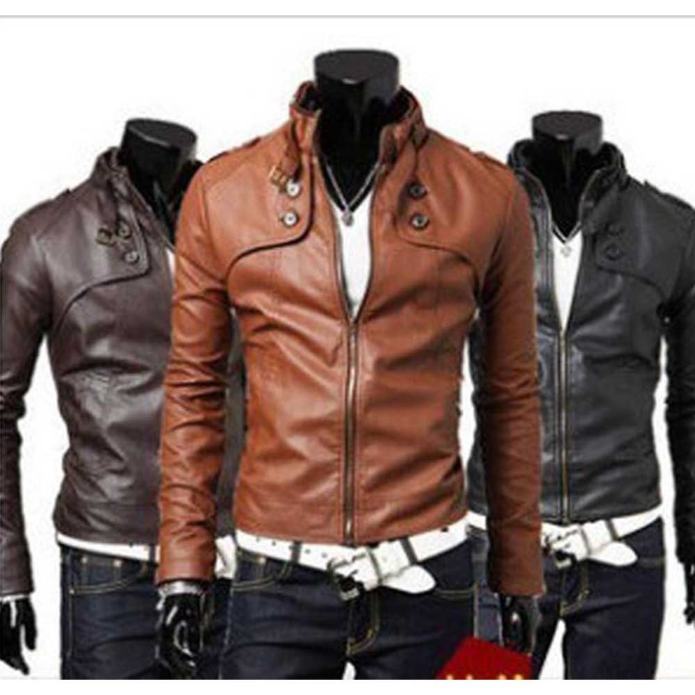 3 Mens Leather Jacket - Image 1