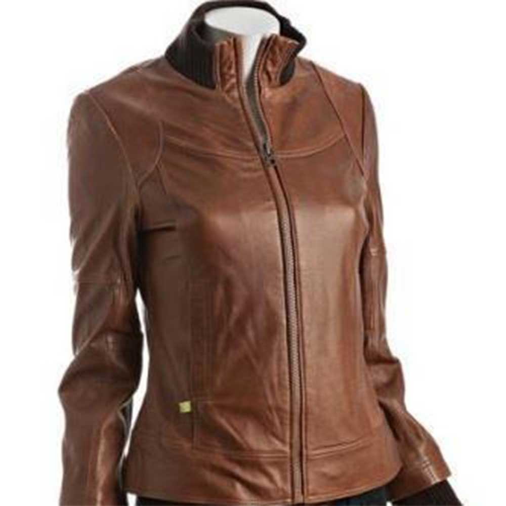 5 Women Leather Jacket - Image 1